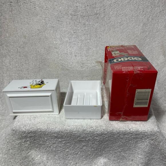 Vintage 90s Mickey Mouse Toothbrush Holder Soap Dish Cup Dispenser - Picture 5 of 6